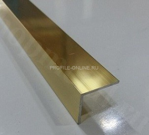 Алюминиевый уголок 10х10 мм ПБ10х10 золото 3 м