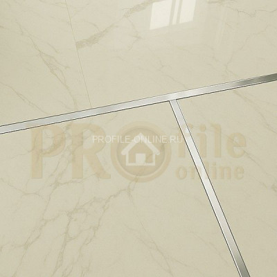 Латунный П-профиль PU 10 OC 10х10х10 хром 3м