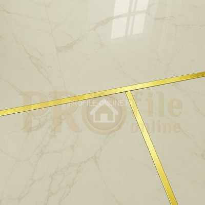 Латунный П-профиль PU 10 ON 10х10х10 полированный 3м