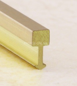 Латунный Т-профиль вставка ЛПТ-05 полированный 2,7 м