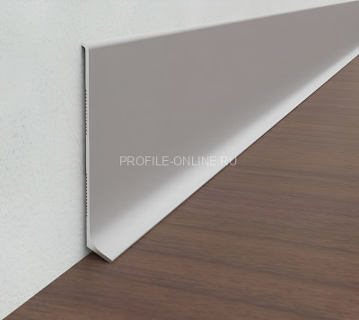 Плинтус напольный алюминиевый 60 мм Диал ПЛ-60 серебро 3 м