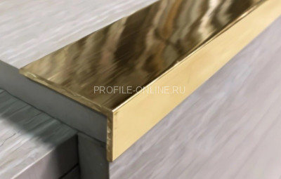 Латунный уголок разнополочный 12х7 PL 12x7 ON полированный 3м