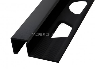П-профиль алюминиевый 10х10 мм ПО-П10х10 черный матовый 2,7 м